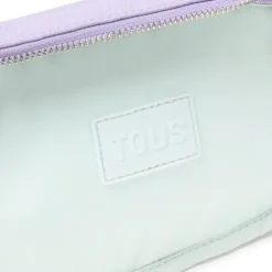 Lilac-colored leather Crossbody Reporter bag TOUS Miranda