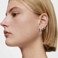 Long 24 mm silver Hoop earrings TOUS Basics