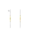 Long silver and silver vermeil Lure Earrings