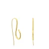 Long silver vermeil Bent Earrings