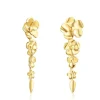 Long Silver Vermeil Fragile Nature Earrings
