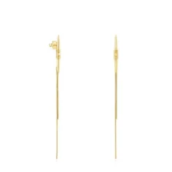Long silver vermeil Lure Earrings