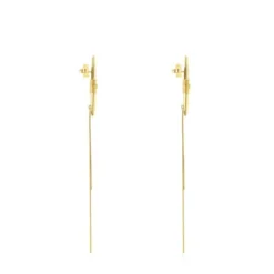 Long silver vermeil Lure Earrings