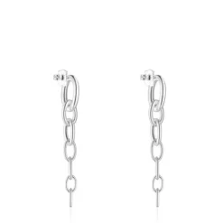 Long TOUS Calin Earrings with rings