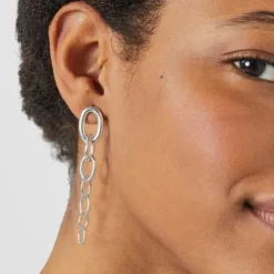 Long TOUS Calin Earrings with rings