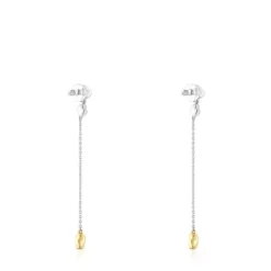 Long two-tone TOUS Joy Bits earrings