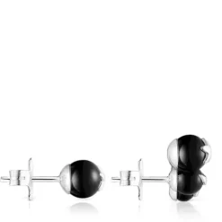 Magic Nature stud Earrings with onyx