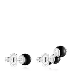 Magic Nature stud Earrings with onyx