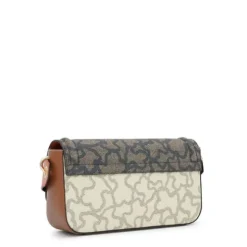 Medium beige and black Crossbody bag Kaos Icon