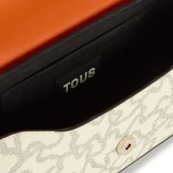 Medium beige and black Crossbody bag Kaos Icon