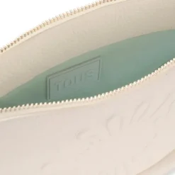 Medium beige leather Crossbody bag TOUS Miranda