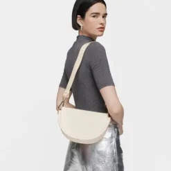 Medium beige leather Crossbody bag TOUS Miranda