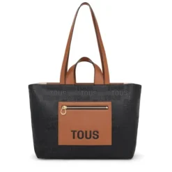 Medium black and brown Tote bag TOUS Nanda