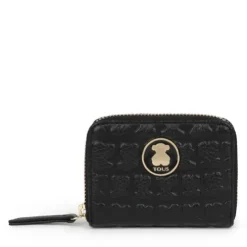 Medium Black Leather Sherton Change purse