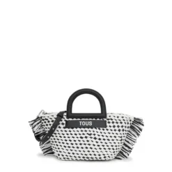 Medium black raffia Tote bag TOUS Dora