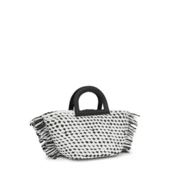 Medium black raffia Tote bag TOUS Dora