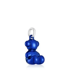 Medium Bold Bear blue steel bear Pendant