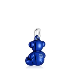 Medium Bold Bear blue steel bear Pendant