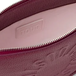 Medium burgundy leather Crossbody bag TOUS Miranda