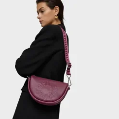 Medium burgundy leather Crossbody bag TOUS Miranda