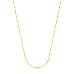 Medium Chain with 18kt gold plating over silver with 1.8 mm balls measuring 50 cm TOUS Chain