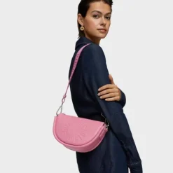 Medium dark pink leather Crossbody bag TOUS Miranda