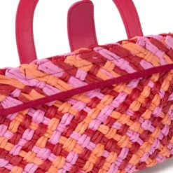 Medium fuchsia raffia Tote bag TOUS Dora