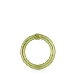 Medium green-colored silver Ring Hold
