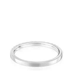 Medium Half eternity ring in white gold with diamonds Les Classiques