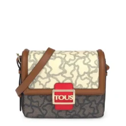 Medium Kaos Icon Multi Beige - Red Shoulder Bag