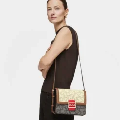 Medium Kaos Icon Multi Beige - Red Shoulder Bag