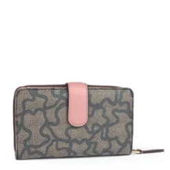 Medium Kaos Icon Wallet in Multi Black - Pink