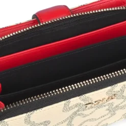 Medium Kaos Icon Wallet in Multi Beige - Red