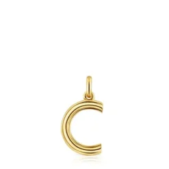 Medium 18kt gold plating over silver letter C Pendant TOUS Alphabet