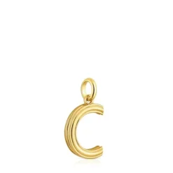 Medium 18kt gold plating over silver letter C Pendant TOUS Alphabet