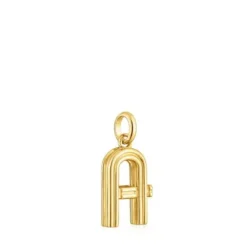 Medium 18kt gold plating over silver letter A Pendant TOUS Alphabet