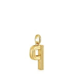 Medium 18kt gold plating over silver letter P Pendant TOUS Alphabet