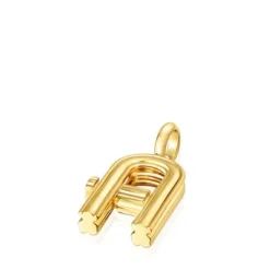 Medium 18kt gold plating over silver letter A Pendant TOUS Alphabet