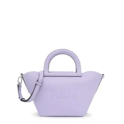Medium lilac-colored leather Shoulder bag TOUS Dora