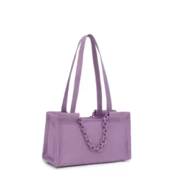 Medium lilac-colored leather Shopping bag TOUS MANIFESTO