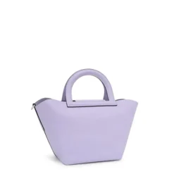 Medium lilac-colored leather Shoulder bag TOUS Dora