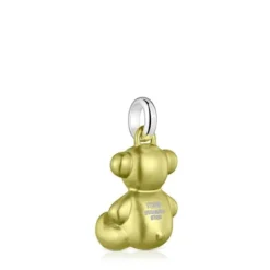 Medium lime-green-colored steel bear Pendant Bold Bear