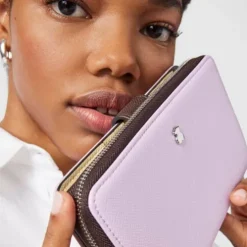 Medium mauve New Dubai Saffiano Wallet