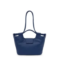 Medium navy blue leather Tote bag TOUS Sun