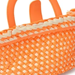 Medium pale orange raffia Tote bag TOUS Dora