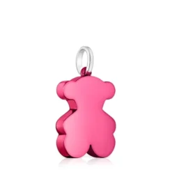 Medium pink steel bear Pendant Sweet Dolls