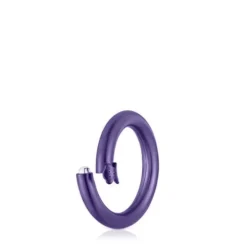 Medium purple-colored silver Ring Hold