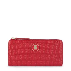 Medium red Leather Sherton Wallet