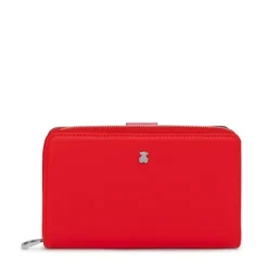 Medium red New Dubai Saffiano Wallet