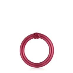 Medium red-colored silver Ring Hold